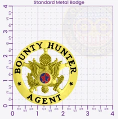 Bounty Hunter Badges Standard Metal Size