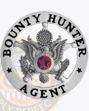 Bounty Hunter Badges in Silver with the Texas seal