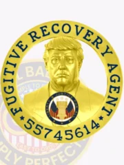 21-BH2FRA Buy Fugitive Recovery Agent Badge Gold Badges