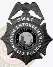 27-SB 1Drug Enforcement Badges Black Swat