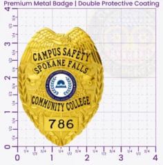 3-C11CS How to Buy Custom Campus Safety Badges And University Security Badges 3.5 Premium