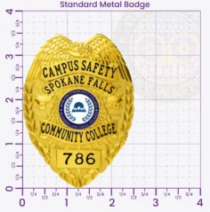 3-C11CS How to Buy Custom Campus Safety Badges And University Security Badges 3.5 Standard