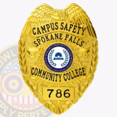 3-c11cs how to buy custom campus safety badges and university security badges gold