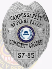 3-C11CS How to Buy Custom Campus Safety Badges And University Security Badges Silver Badges