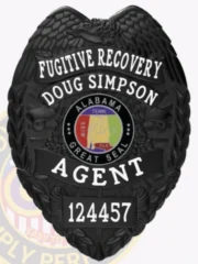 3-C11FRA Buy Fugitive Recovery Agent Badges Black Badges