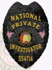 3-C15PI Buy Private Investigator Badge Black Badges