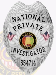 3-C15PI Buy Private Investigator Badge Silver Badges