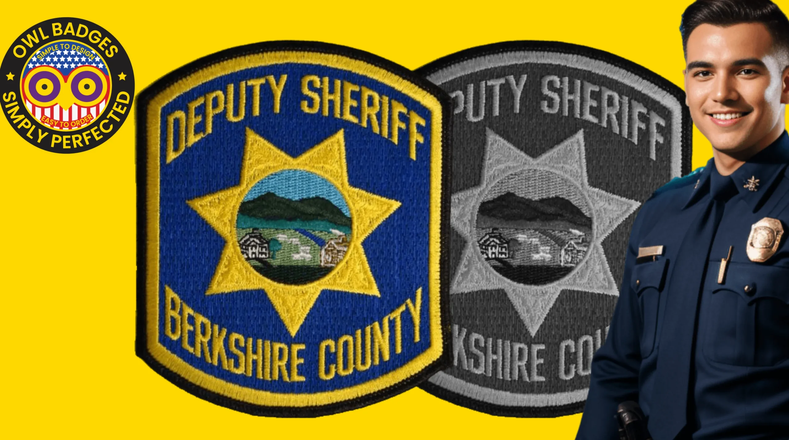 Custom sheriff patches for sheriff's departments