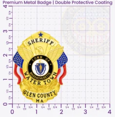 1-A10SFB Buy Custom Sheriff Badges And Design, Create, Build and Order Personalized Sheriff Badges Deputy Gold 3 Premium Badge