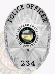 11-18H14 Custom Police Badges And Design, Create, Build and Order Personalized Police Badges Officer Badges Silver Badges