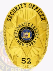 11-D16-2SOB Buy Custom Security Officer Badges And Design, Create, Build and Order Security Badges Gold Badges