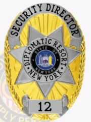 11-D16-2SOB Buy Custom Security Officer Badges And Design, Create, Build and Order Security Badges Gold Silver Badges