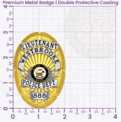 11-G1 Custom Police Badges And Design, Create, Build and Order Personalized Police Badges Officer Badges Gold Badges 3 Premium