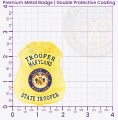 13-F21PLB Buy Custom Police Badges And Design, Create, Build and Order Personalized Police Badges Officer Badges Gold 2.625 Premium Badges