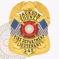 13-f30ffb custom firefighter badges and personalized fire department badges gold. Design, create and order fireman badges.