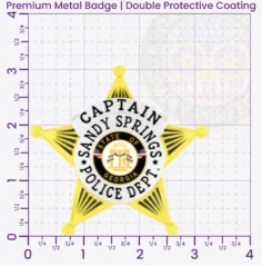 14-B1 Custom Police Badges And Design, Create, Build and Order Personalized Police Badges Officer Badges Gold Badges 3.05 Premium