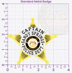 14-B1 Custom Police Badges And Design, Create, Build and Order Personalized Police Badges Officer Badges Gold Badges 3.05 Standard