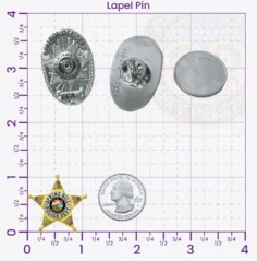 14-B4 Custom Police Badges And Design, Create, Build and Order Personalized Police Badges Officer Badges Gold Lapel Pins