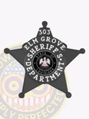 14-C1 Buy Custom Sheriff Badges And Design Create Build and Order Personalized Sheriff Badges Deputy Black Badges