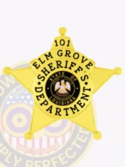 14-C1 Buy Custom Sheriff Badges And Design Create Build and Order Personalized Sheriff Badges Deputy Gold Badges