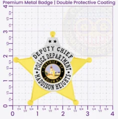 14-C1 Custom Police Badges And Design, Create, Build and Order Personalized Police Badges Officer Badges Gold Badges 3 Premium