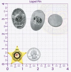 14-H10-2 Custom Police Badges And Design, Create, Build and Order Personalized Police Badges Officer Badges Gold Lapel Pins