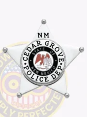 14-H10-2 Custom Police Badges And Design, Create, Build and Order Personalized Police Badges Officer Badges Silver Badges