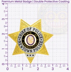 15-H11-1 Custom Police Badges And Design, Create, Build and Order Personalized Police Badges Officer Badges Gold Badges 3 Premium