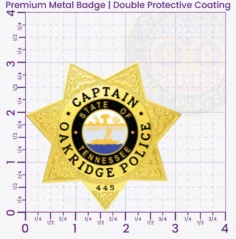 15-H11-2 Custom Police Badges And Design, Create, Build and Order Personalized Police Badges Officer Badges Gold Badges 3 Premium