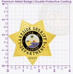 15-H11-2SFB Buy Custom Sheriff Badges And Design Create Build and Order Personalized Sheriff Badges Deputy Gold 3 Premium