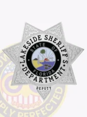 15-H11-2SFB Buy Custom Sheriff Badges And Design Create Build and Order Personalized Sheriff Badges Deputy Silver Badges