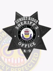 16-H12 Buy Custom Sheriff Badges And Design Create Build and Order Personalized Sheriff Badges Deputy Black Badges