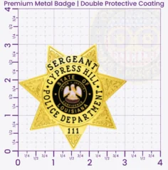 16-H12 Custom Police Badges And Design, Create, Build and Order Personalized Police Badges Officer Badges Gold Badges 3 Premium