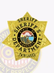 16-H20 Buy Custom Sheriff Badges And Design Create Build and Order Personalized Sheriff Badges Deputy Gold Badges