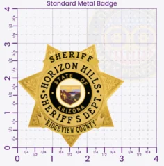 16-H31 Buy Custom Sheriff Badges And Design Create Build and Order Personalized Sheriff Badges Deputy Gold Badges 3 Standard