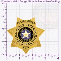 16-H31 Custom Police Badges And Design, Create, Build and Order Personalized Police Badges Officer Badges Gold Badges 2.91 Premium