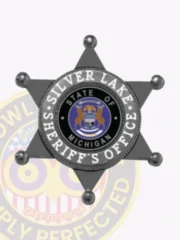 17-H14-2 Buy Custom Sheriff Badges And Design Create Build and Order Personalized Sheriff Badges Deputy Black Badges