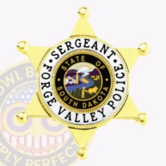 17-H14-2 Custom Police Badges And Design, Create, Build and Order Personalized Police Badges Officer Badges Gold