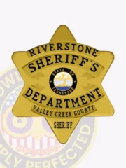 18-P1 Buy Custom Sheriff Badges And Design Create Build and Order Personalized Sheriff Badges Deputy Gold Badges