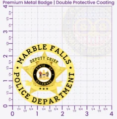 19-A1 Custom Police Badges And Design, Create, Build and Order Personalized Police Badges Officer Badges Gold Badges 2.5 Premium