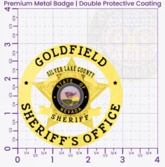 19-A1SFB Buy Custom Sheriff Badges And Design Create Build and Order Personalized Sheriff Badges Deputy Gold 3 Premium