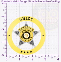 19-A2 Custom Police Badges And Design, Create, Build and Order Personalized Police Badges Officer Badges Gold Badges 3 Premium