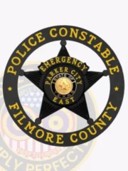 19-A2CB Buy Custom Constable Badges And Design, Create, Build and Order Deputy Badges Black Badges