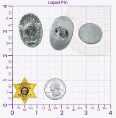 19-F1 Buy Custom Sheriff Badges And Design Create Build and Order Personalized Sheriff Badges Deputy Gold Lapel Pins