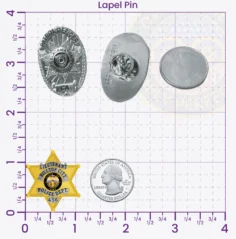 19-F1 Custom Police Badges And Design, Create, Build and Order Personalized Police Badges Officer Badges Gold Lapel Pins