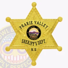 19-F8 Buy Custom Sheriff Badges And Design Create Build and Order Personalized Sheriff Badges Deputy Gold