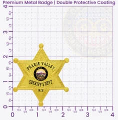 19-F8 Buy Custom Sheriff Badges And Design Create Build and Order Personalized Sheriff Badges Deputy Gold Badges 2.5 Premium