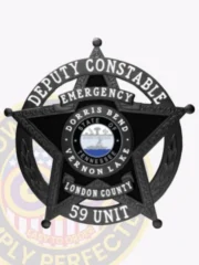 19-H15CB Buy Custom Constable Badges And Design, Create, Build and Order Deputy Badges Black Badges