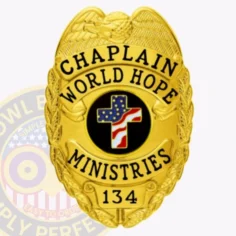 2-c10-2pcb buy custom police chaplain badges and design, create, build and order chaplain badges gold