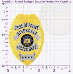 2-C12-4 Custom Police Badges And Design, Create, Build and Order Personalized Police Badges Officer Badges Gold Badges 3.35 Premium